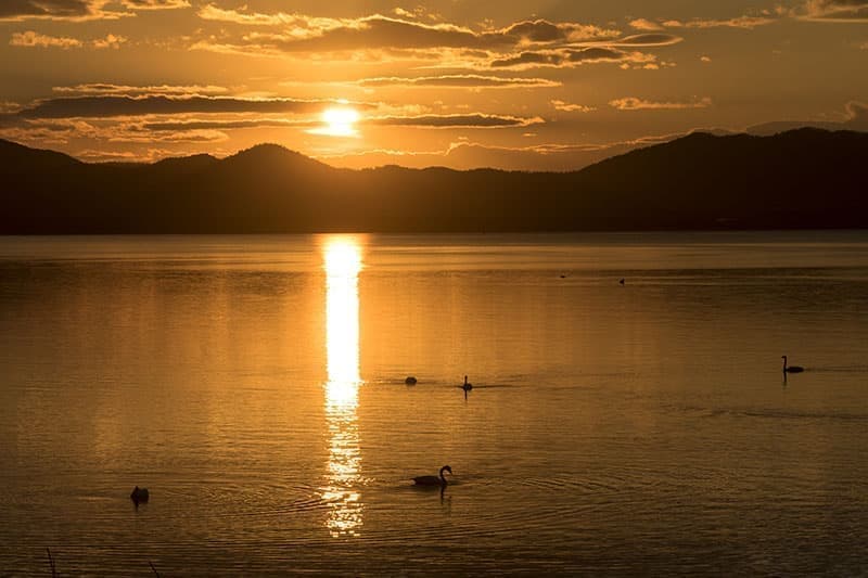 サロマ湖サンセット2